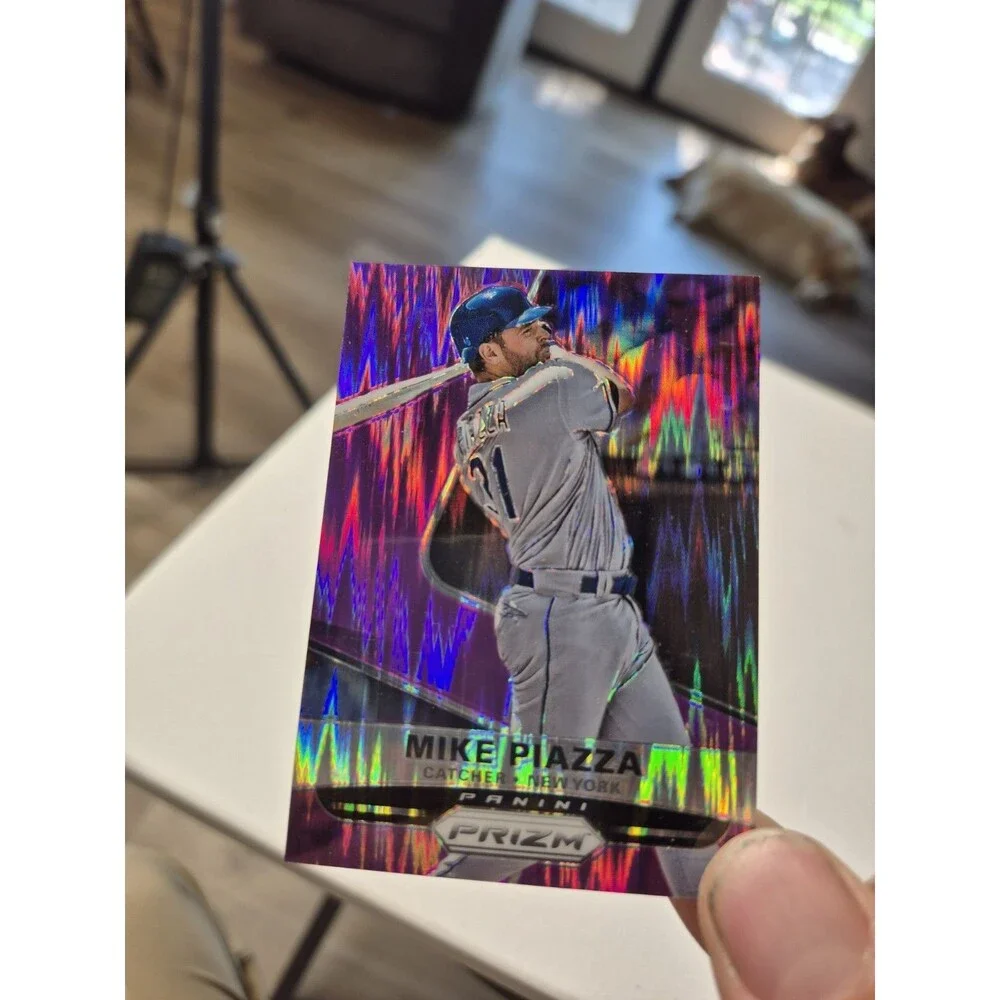 Mike Piazza Prizm Purple Pulsar & Cliff Floyd 1997 E-X2000 Baseball Card Lot of